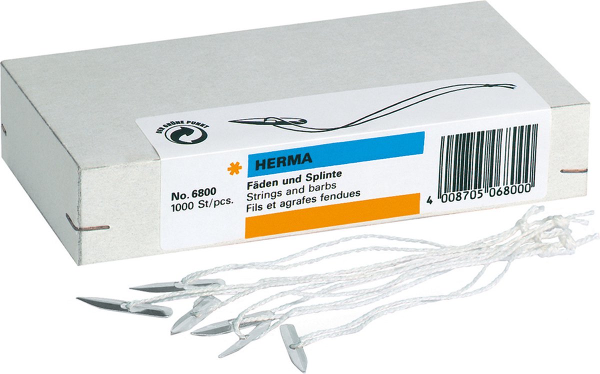 HERMA Fäden und Splinte 10 Bündel VE=100 Stück