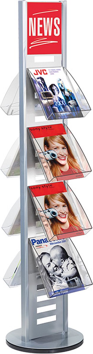 Kerkmann Prospektständer tec-art premium BxH 54x171cm A4 ohne Fächer a