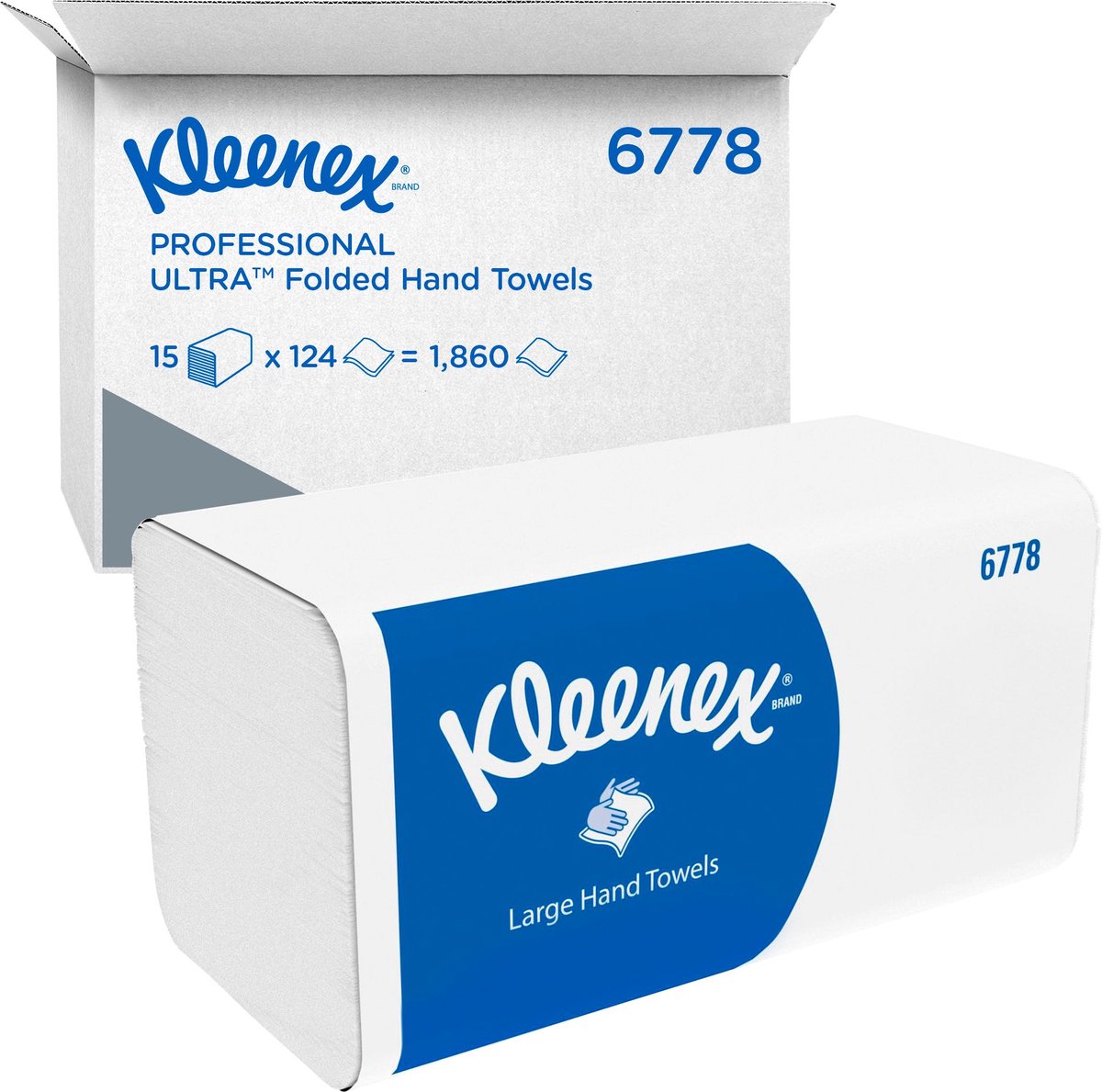Kleenex Papierhandtuch Ultra 6778 Interfold 2-lagig 31,5x21,5cm 15x124