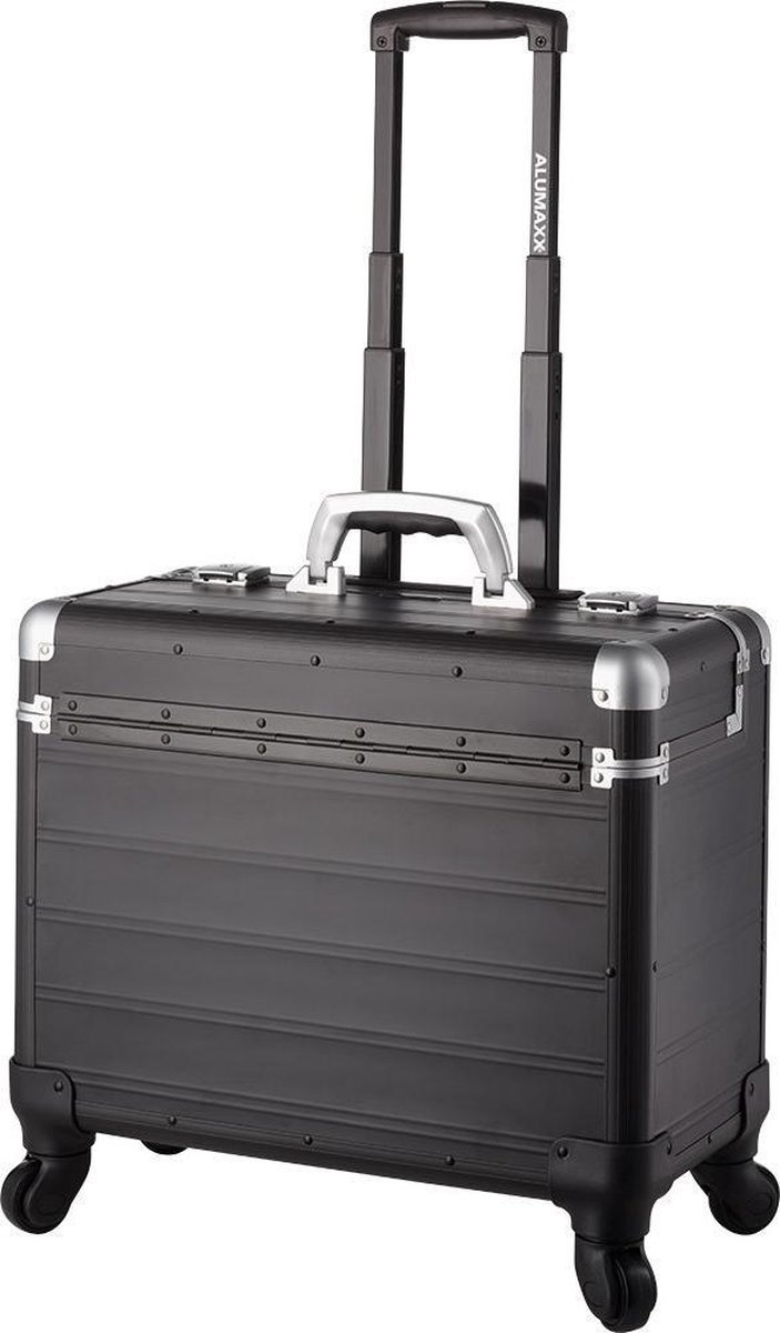 Alumaxx Pilotenkoffer Pandora 470x360x250mm Aluminium schwarz