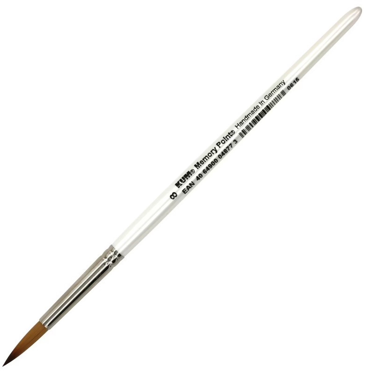 12 x Kum Pinsel Memory Point Brush Holz Rundspitze Gr. 8