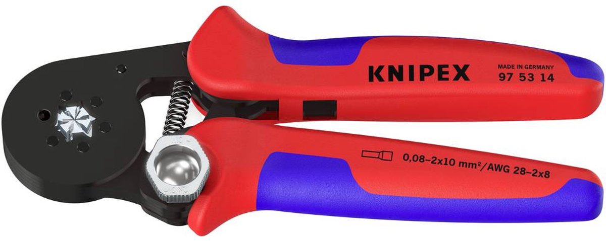Knipex Crimpzange 97 53 14 0.08 bis 10 qmm Aderendhülsen