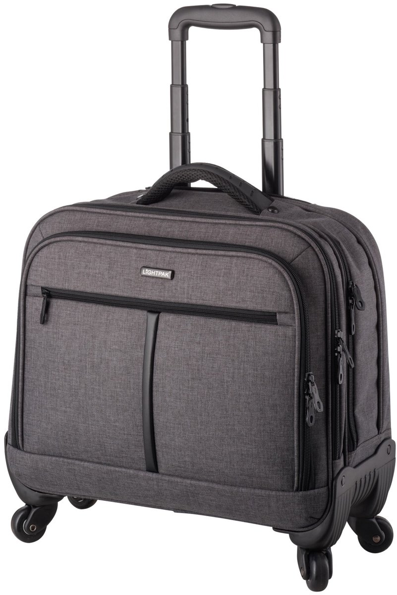 Jüscha Business Laptop Trolley Phoenix 445x375x210mm Polyester grau