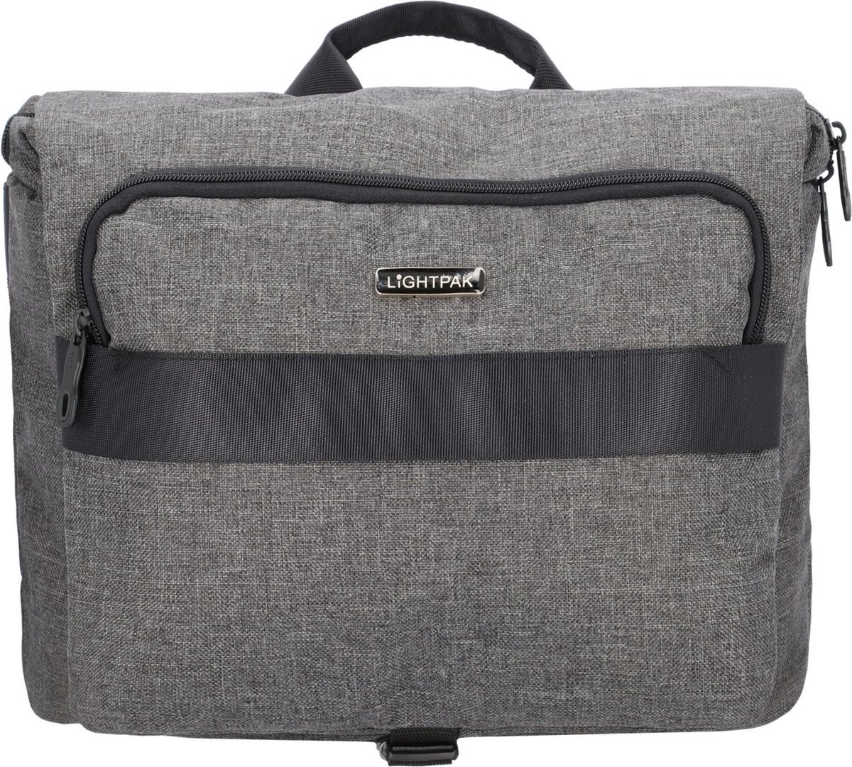 Lightpak Umhängetasche Walker 350x230x80mm Polyester grau