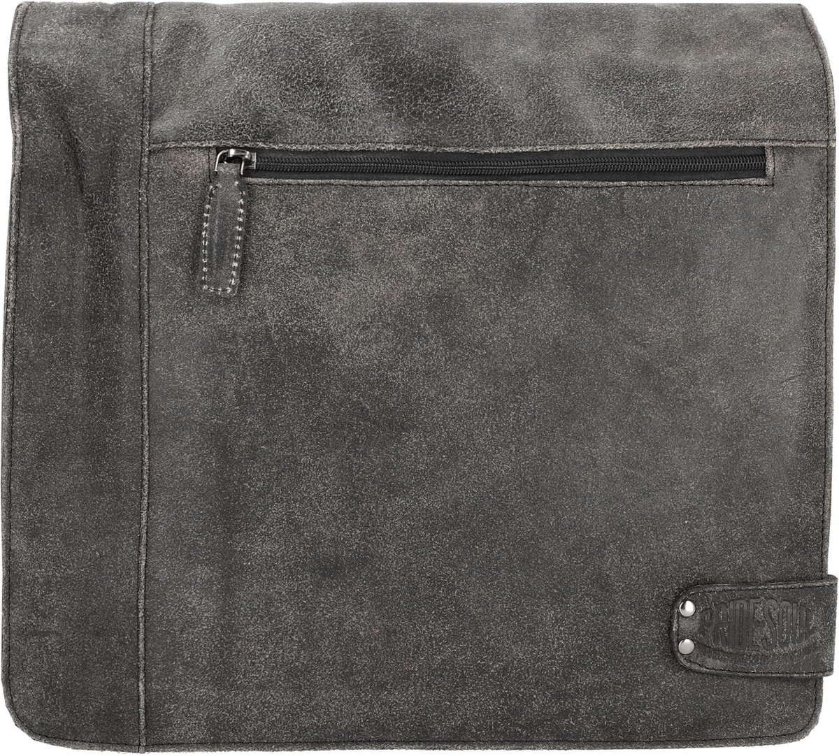 Pride & Soul Umhängetasche Jumper 35x31x9cm Leder schwarz