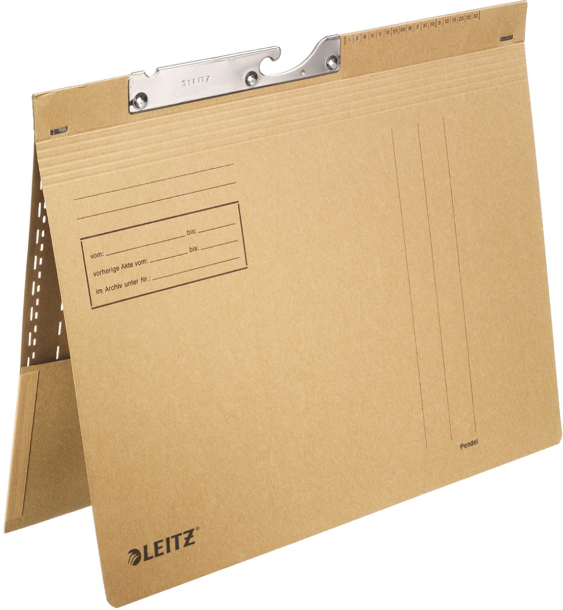 50 x Leitz Pendelhefter Combi A4 250g braun