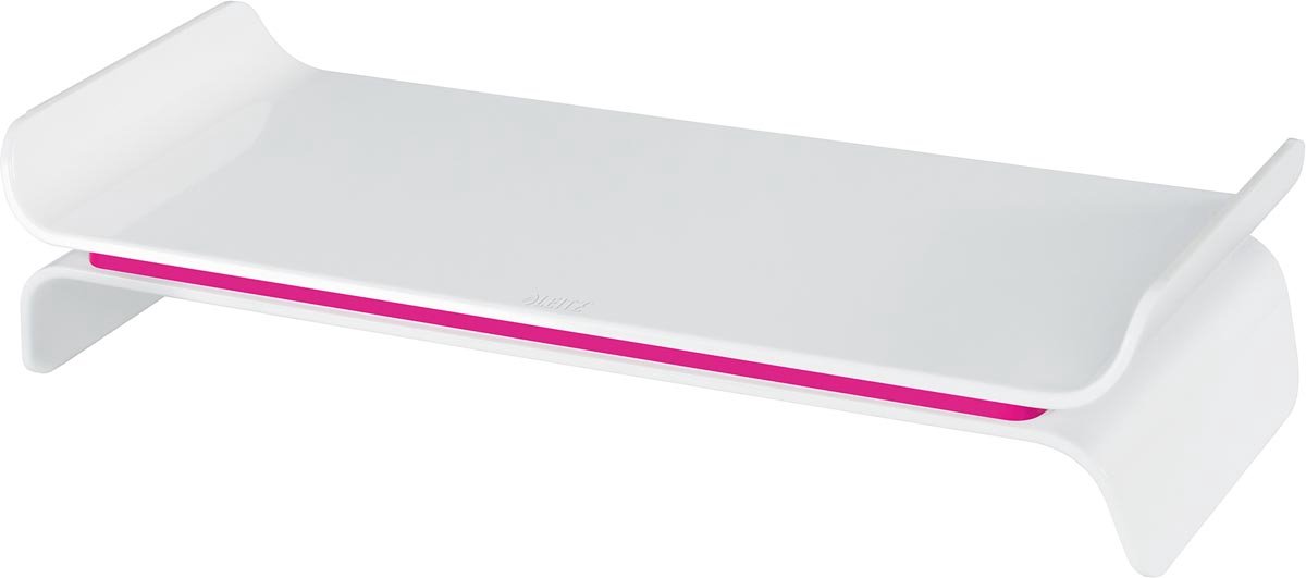Leitz Monitorständer Ergo Wow höhenverstellbar weiß/pink