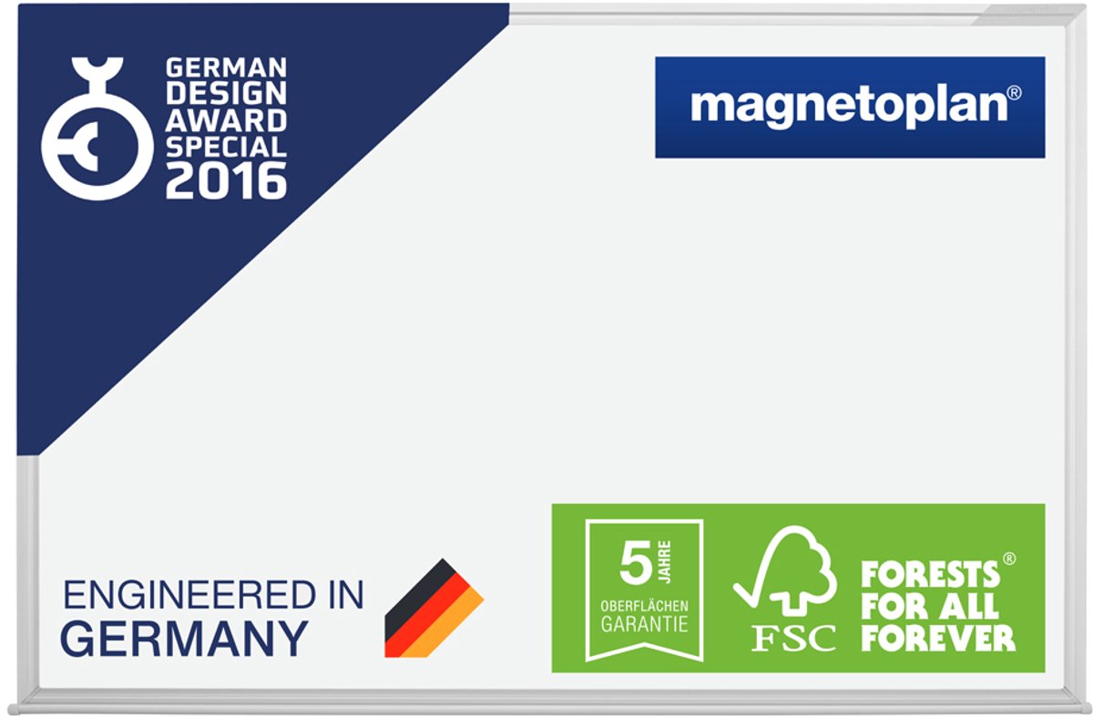 Magnetoplan Schreibtafel SP 1240388 90x60cm weiß