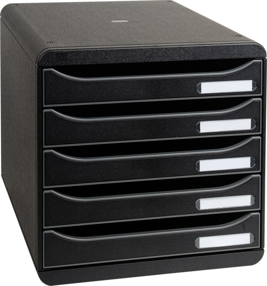 Exacompta Schubladenbox Big-Box Plus 5 Fächer schwarz