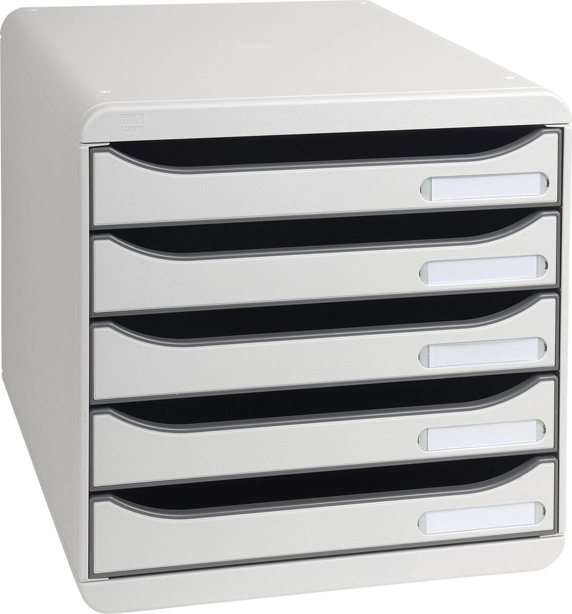 Exacompta Schubladenbox Big-Box Plus Iderama 5 Fächer lichtgrau
