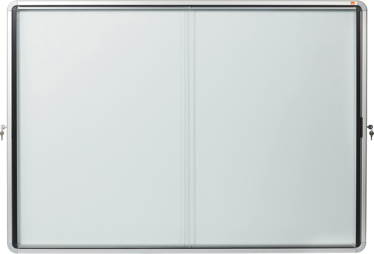 Nobo Schaukasten Innenbereich magnetisch Schiebetür Sicherheitsglas 18