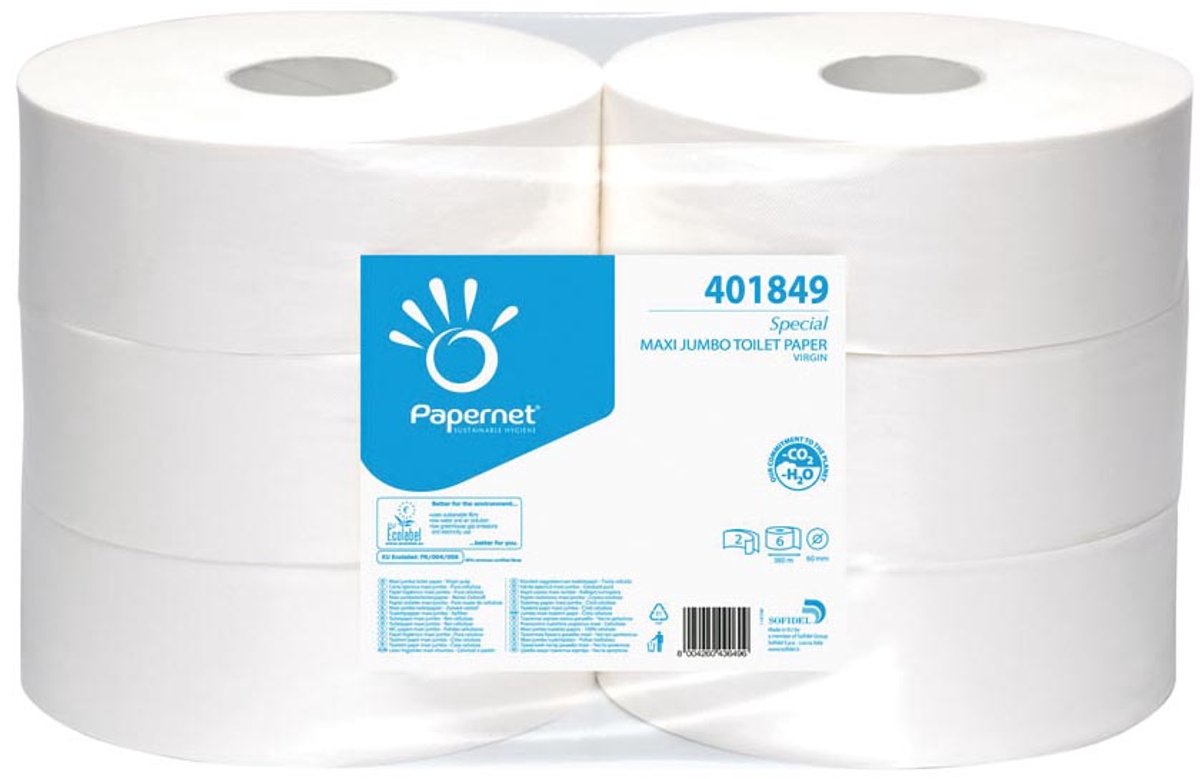 Papernet Toilettenpapier Maxi 401849 2-lagig 360m 6 Rollen