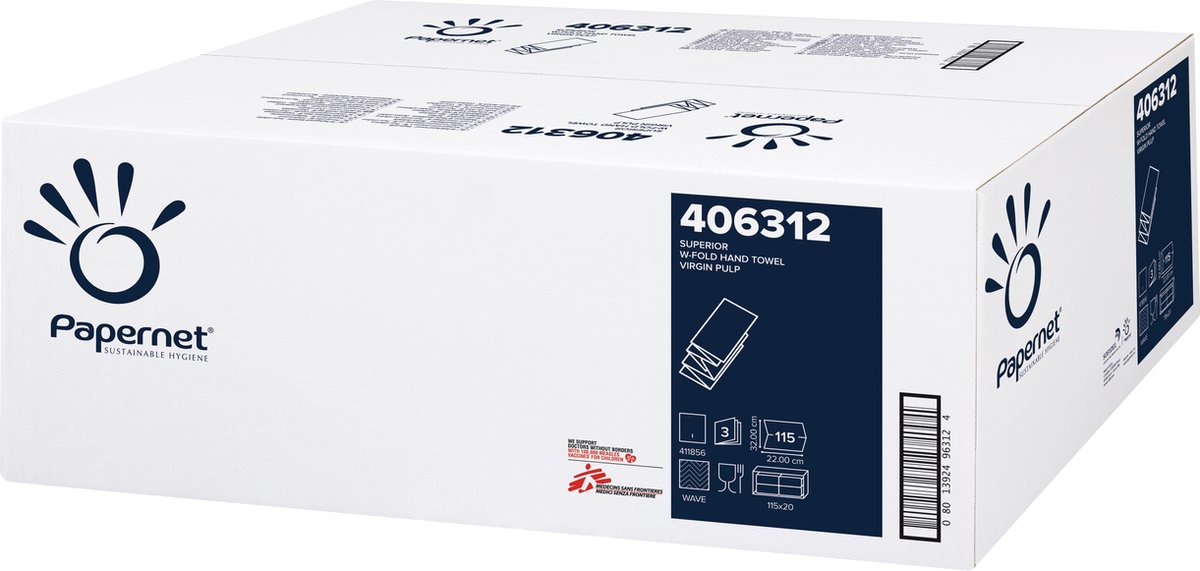 Papernet Papierhandtuch 40631 W-Falz weiß 20x115 Blatt