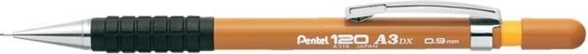 12 x Pentel Druckbleistift Sharp 120 A3 0,9mm ocker