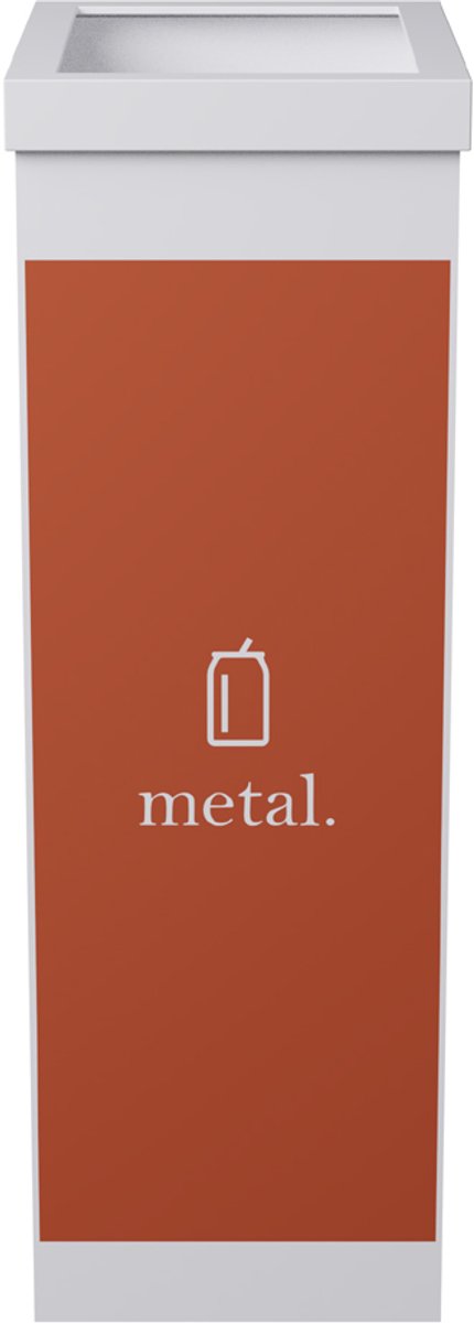 Paperflow Mülltrenner Metall CTSME.13 60l weiß