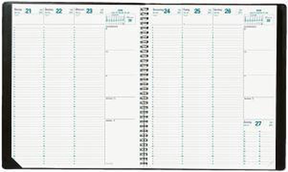 Quo Vadis Buchkalender Eurequart 24x30cm Impala schwarz 2026