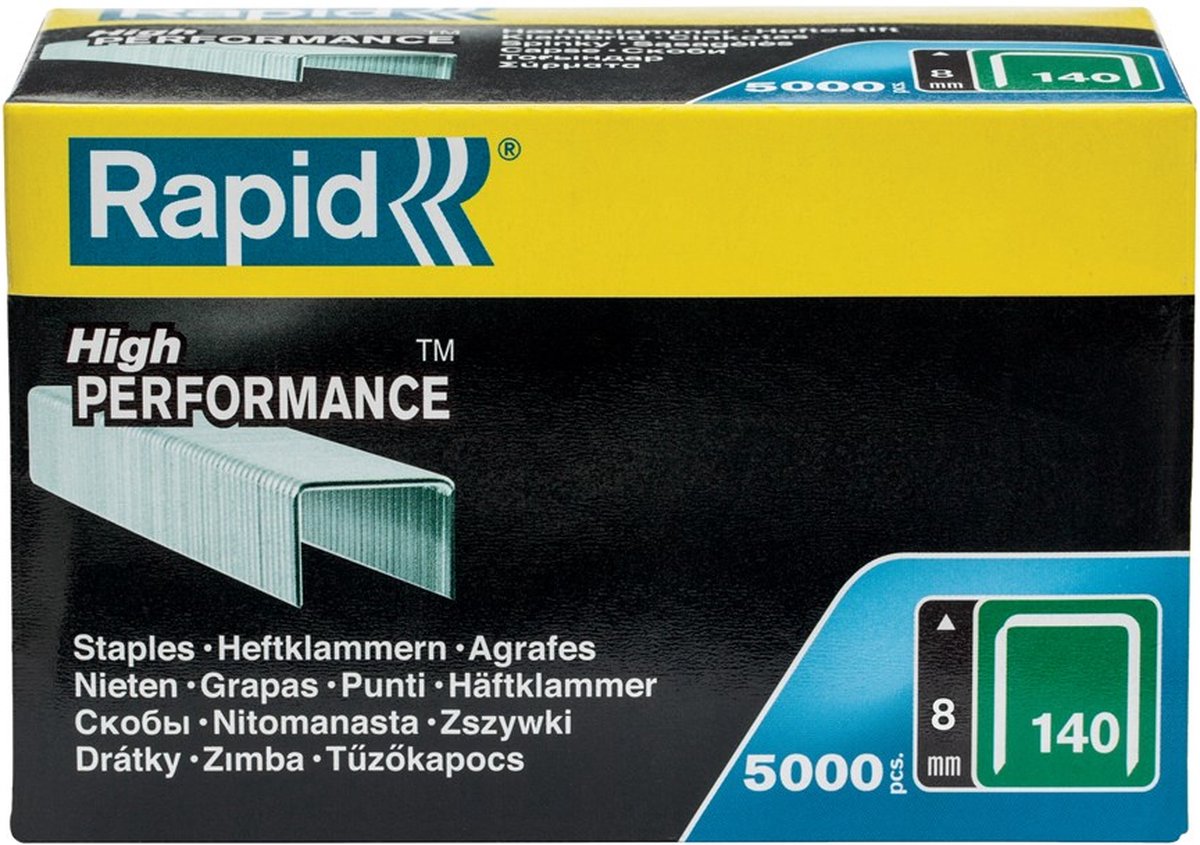 Rapid Tackerklammern Nr. 140 8mm verzinkt VE=5000 Stück