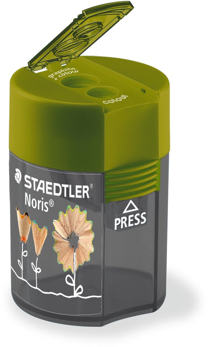 10 x Staedtler Doppelspitzdose Noris rund Blisterkarte