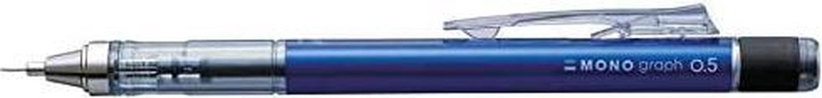 5 x Tombow Feinminenstift Mono Graph 0,5mm blau Blister