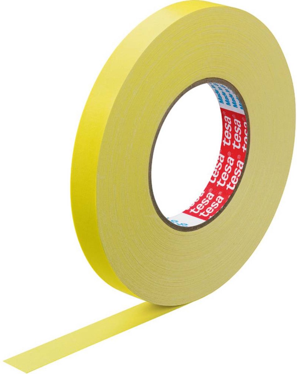 8 x Tesa Gewebeband reißfest belastbar 50mx19mm gelb