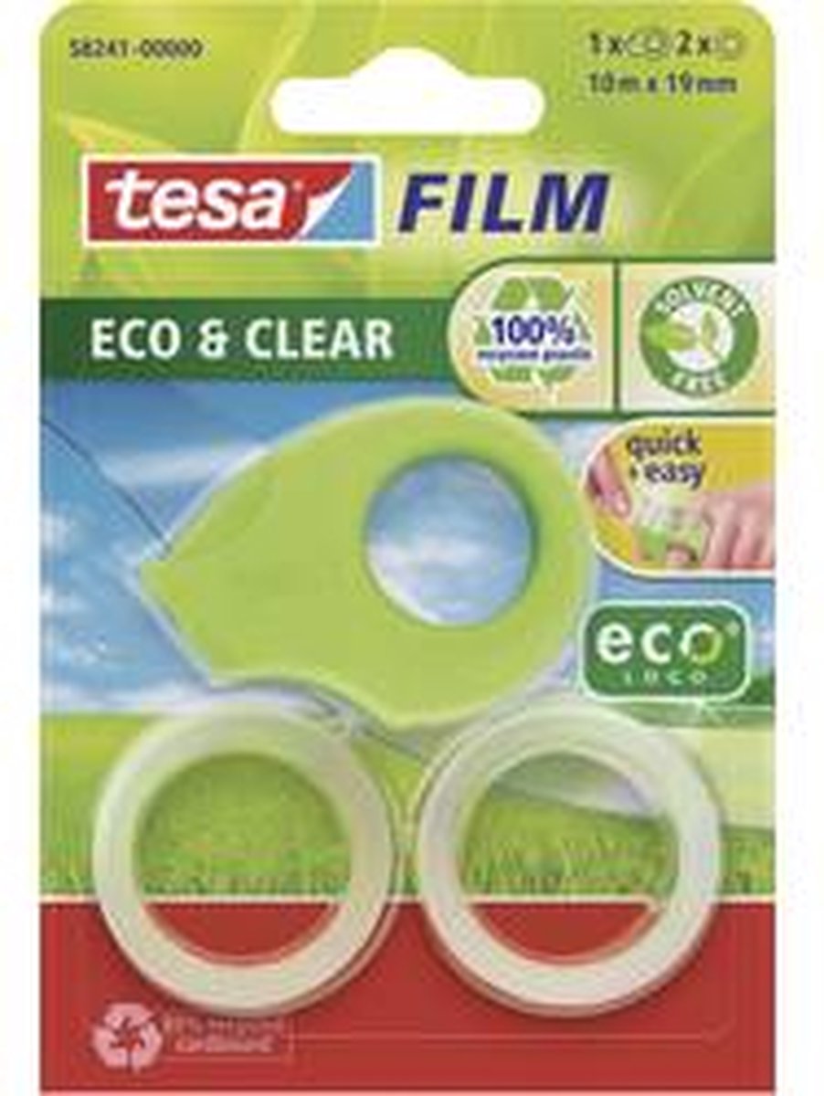 9 x Tesa Klebebandabroller Mini ecoLogo + 2x Klebefilm Eco &amp; Clear