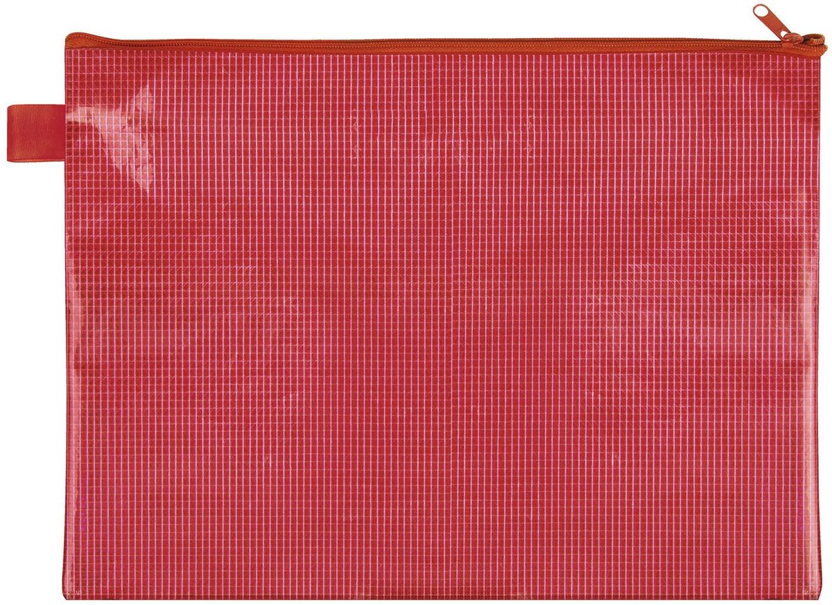 10 x Veloflex Reißverschlusstasche A4 EVA-Material rot