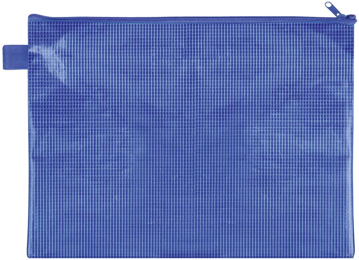 10 x Veloflex Reißverschlusstasche A4 EVA-Material blau