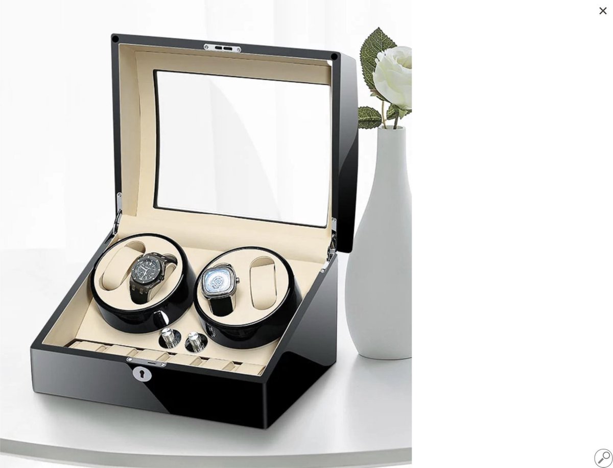 Rothenschild Uhrenbox RS-2022-8RO für 8 Uhren rosewood
