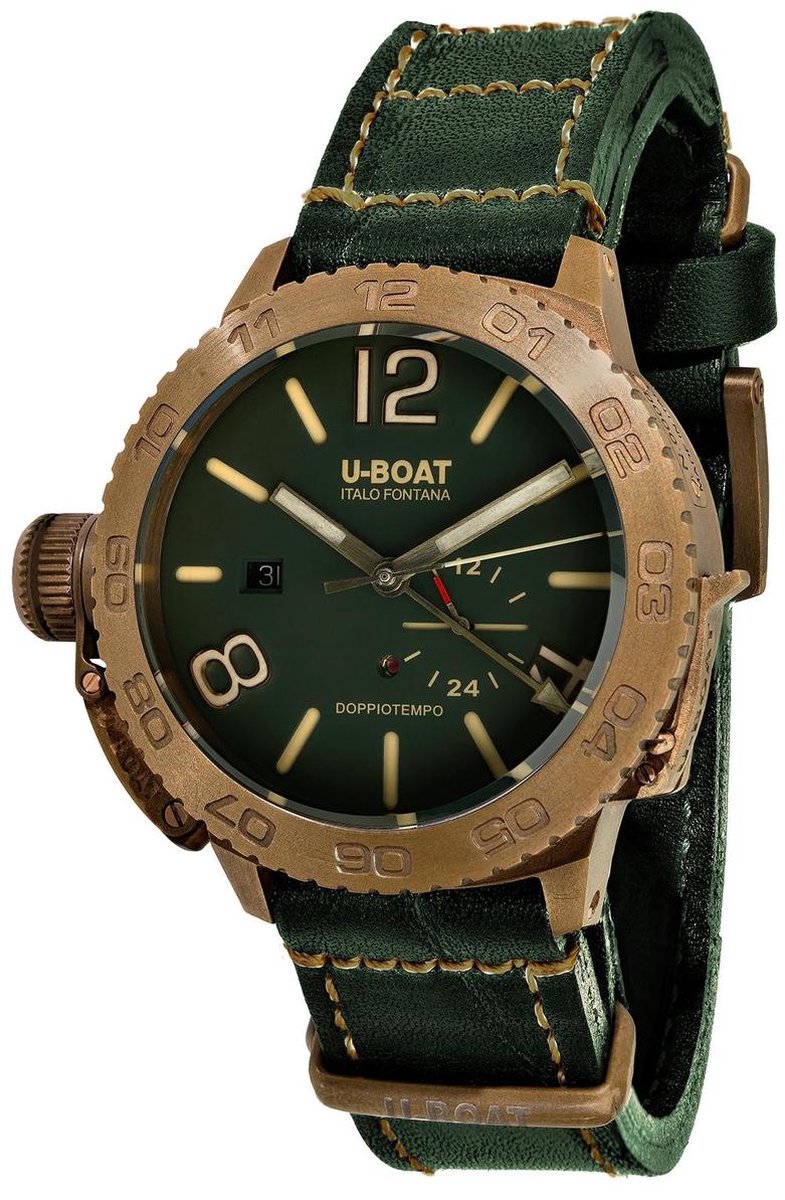U-Boat 9088 Doppiotempo Bronze Automatik Herrenuhr 46mm 10ATM