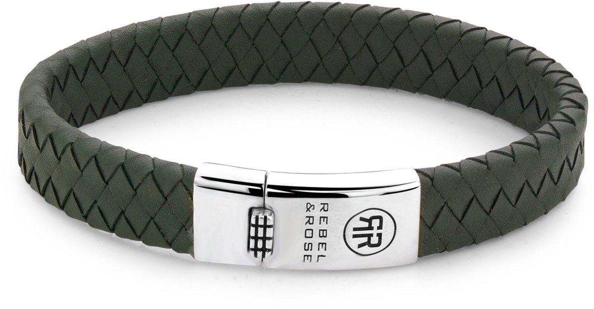 Rebel & Rose Armband Braided Flat RR-L0148-S-L+ Herren