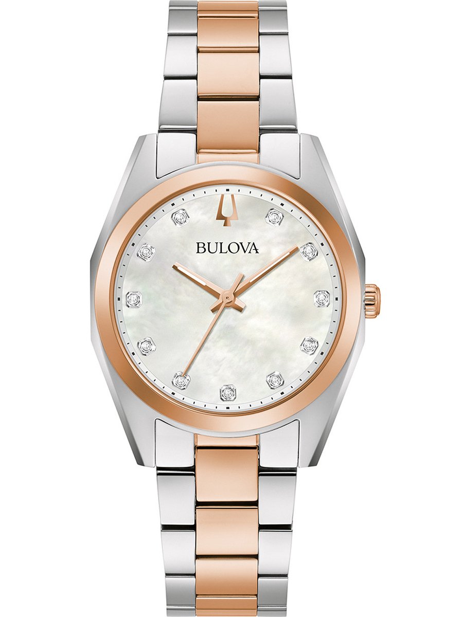 Bulova 98P207 Surveyor Diamant Damenuhr 31mm 3ATM