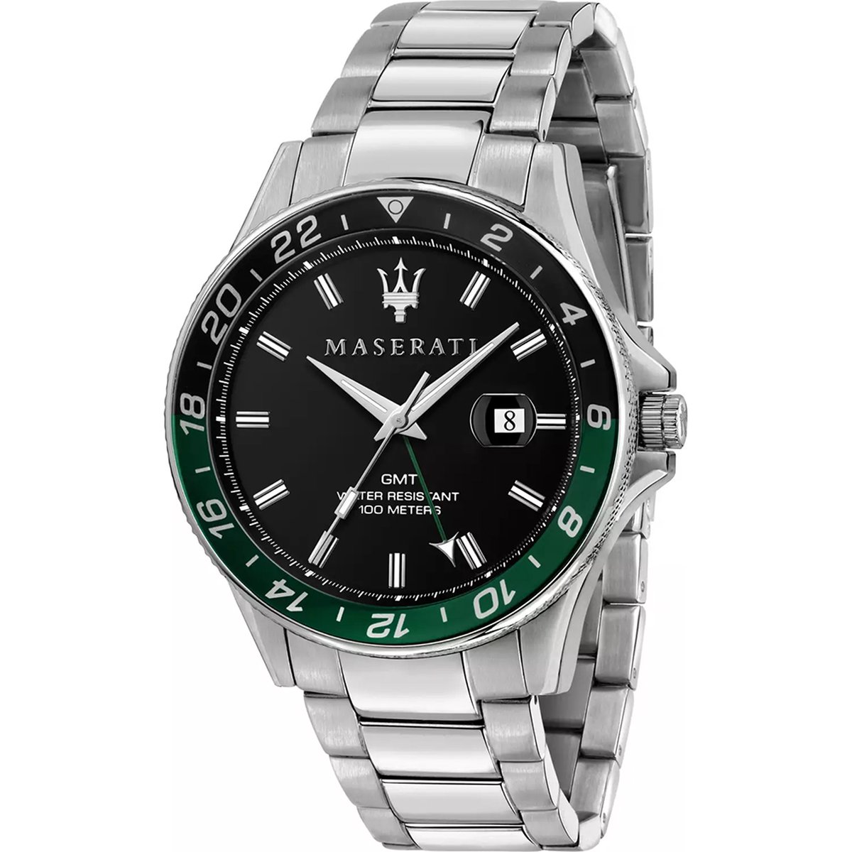 Maserati R8853140005 Sfida GMT Herrenuhr 44mm 10ATM
