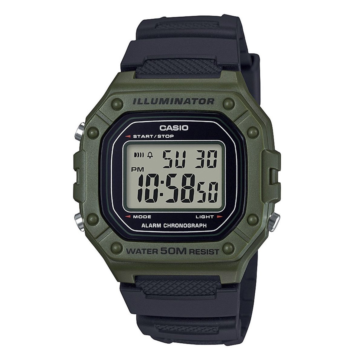 Casio W-218H-3AVEF Collection Herrenuhr 43mm 5ATM