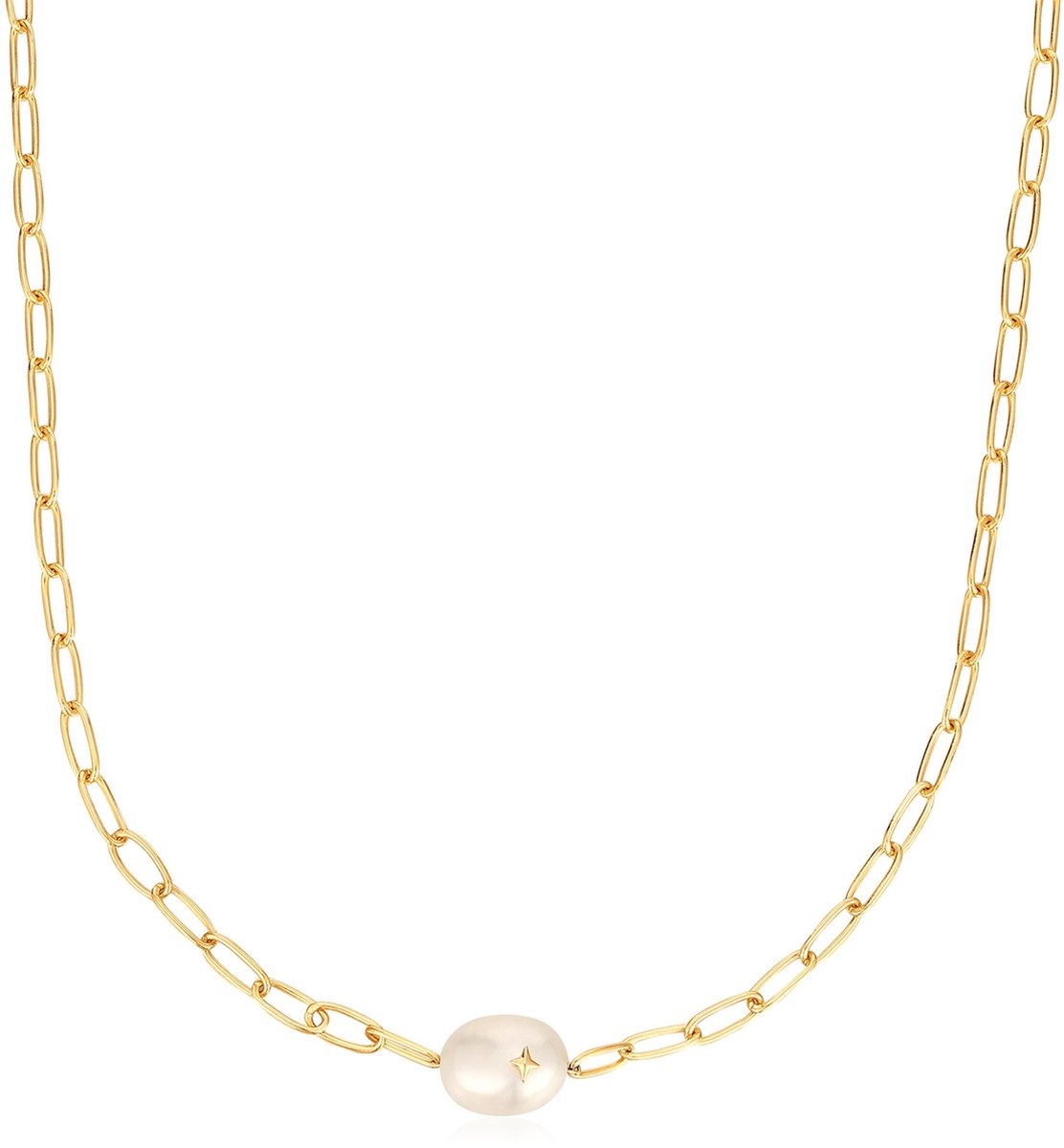 ANIA HAIE N043-05G Pearl Power Damen Halskette, verstellbar