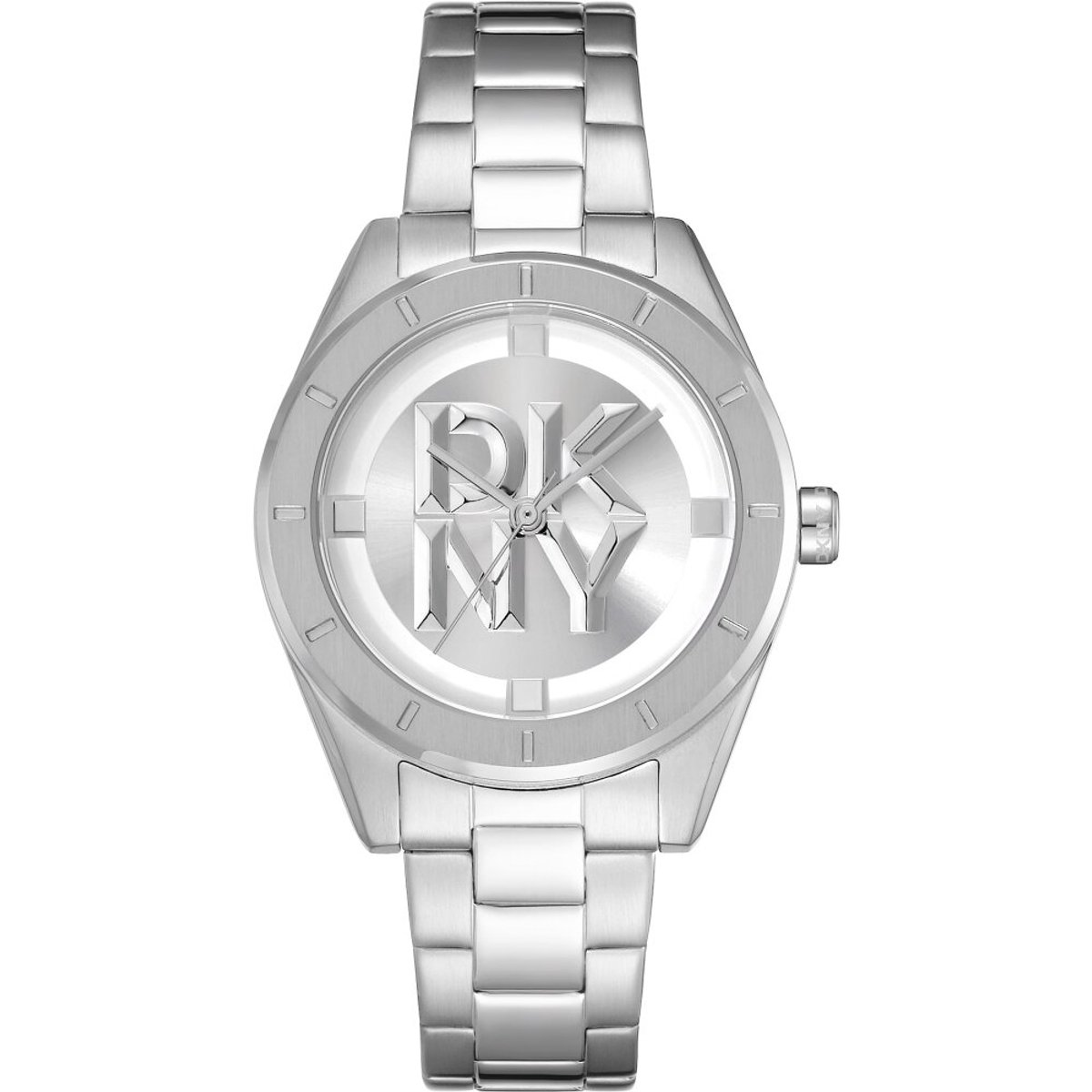 DKNY DK1L016M0045 Damenuhr Chambers Midi Silver 34mm 5ATM