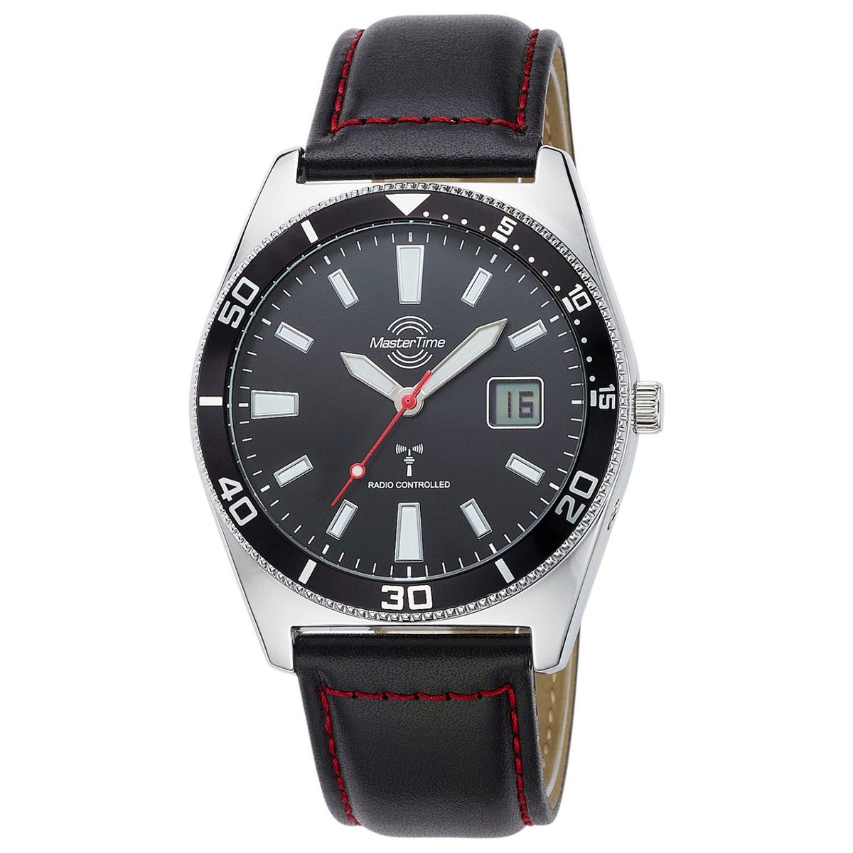 Master Time MTGA-10860-21L Funkuhr Herrenuhr 42mm 5ATM