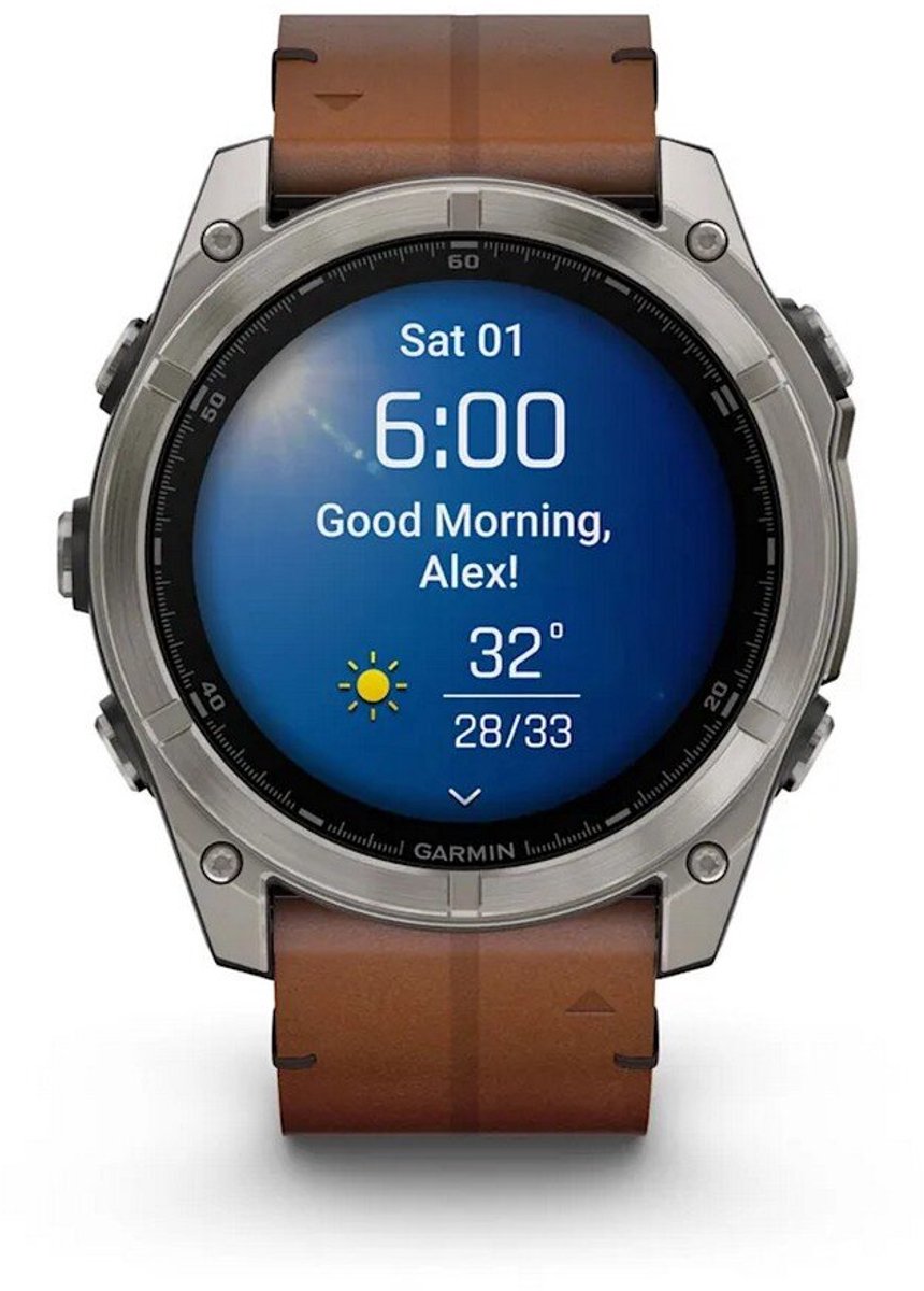 Garmin 010-02905-40 Herrenuhr fenix 8 AMOLED Saphirglas Silikonband 51mm 10ATMSet