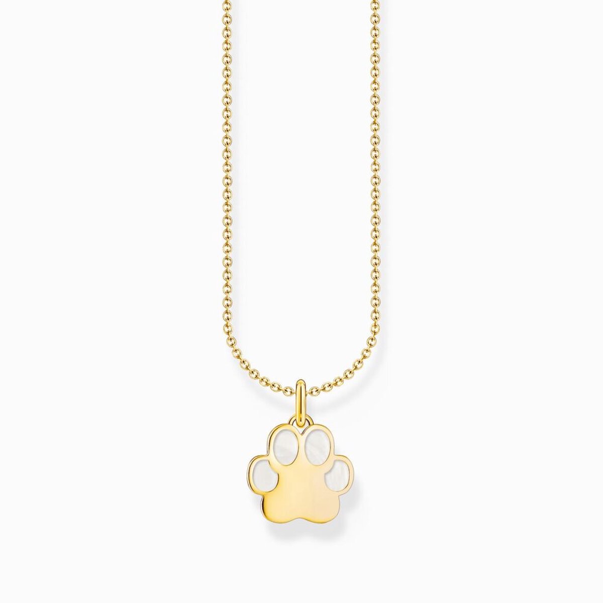Thomas Sabo KE2266-427-14-L45V Vergoldete Kette mit Pfotenanhänger Damen