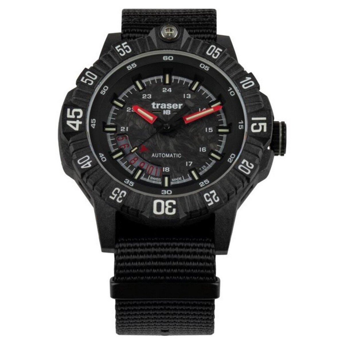 Traser H3 111355 Herrenuhr P99 A Tactical Carbon Automatik 46mm 20ATM