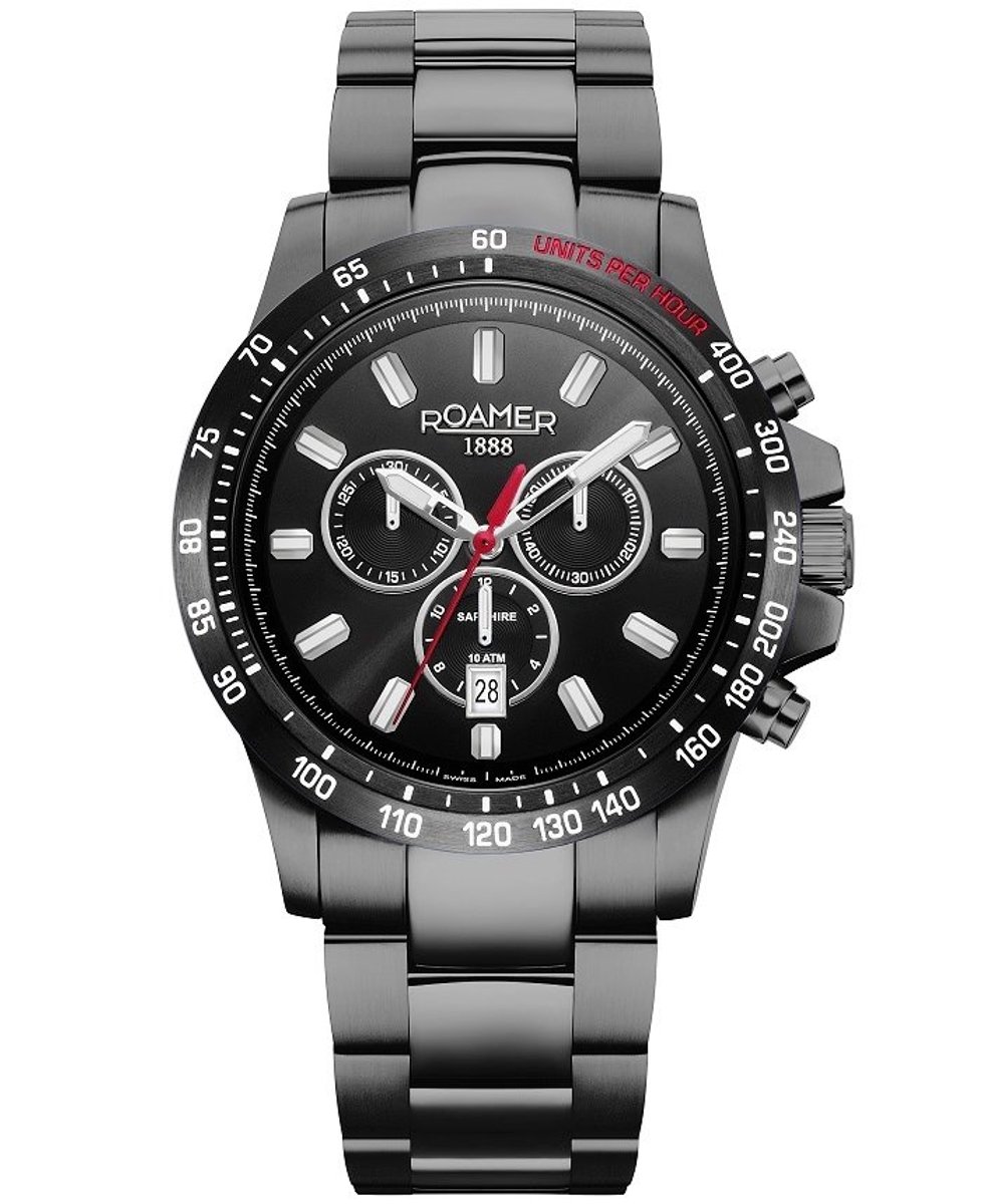 Roamer 861837 44 55 20 Herrenuhr Rimini Chronograph 45mm 10ATM