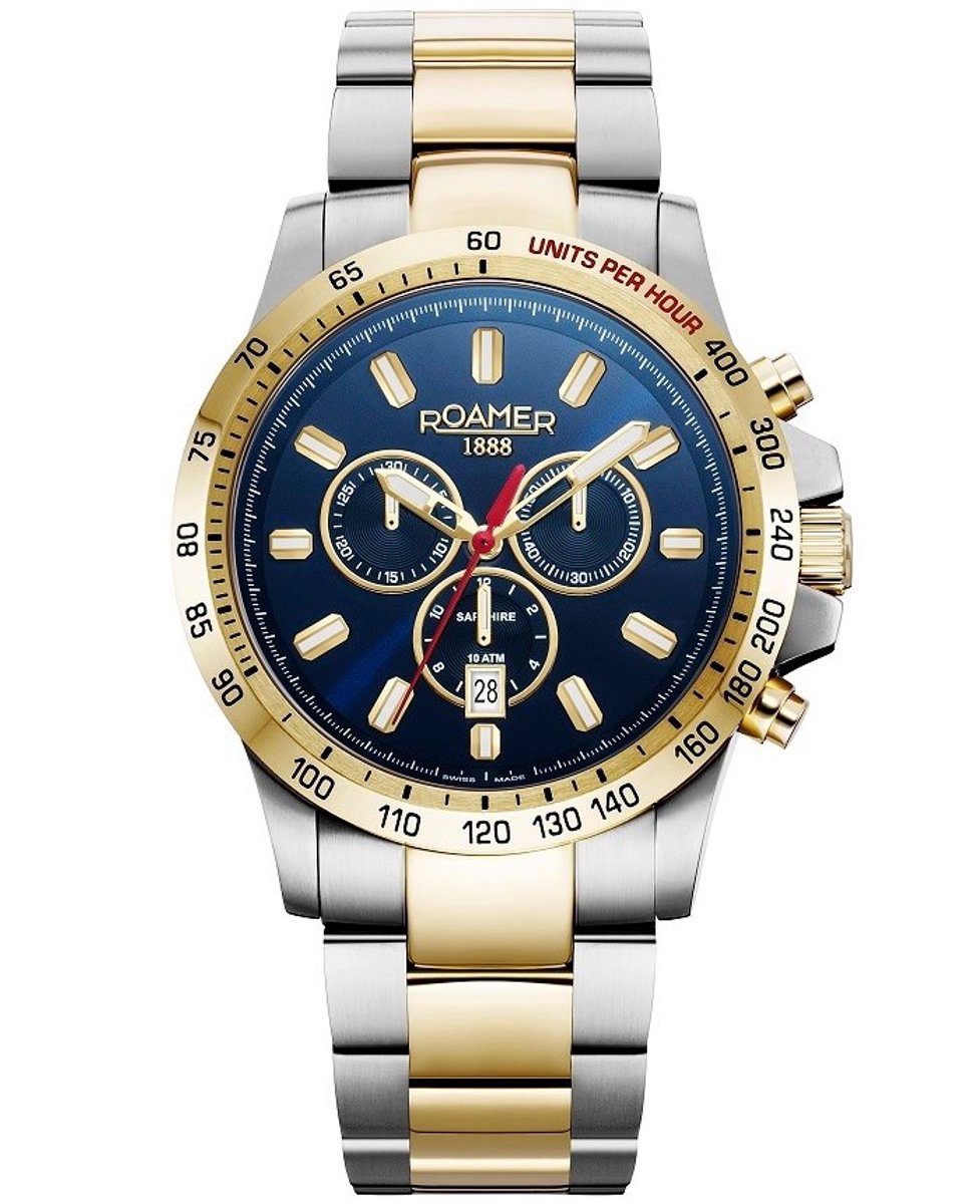 Roamer 861837 47 45 20 Herrenuhr Rimini Chronograph 45mm 10ATM