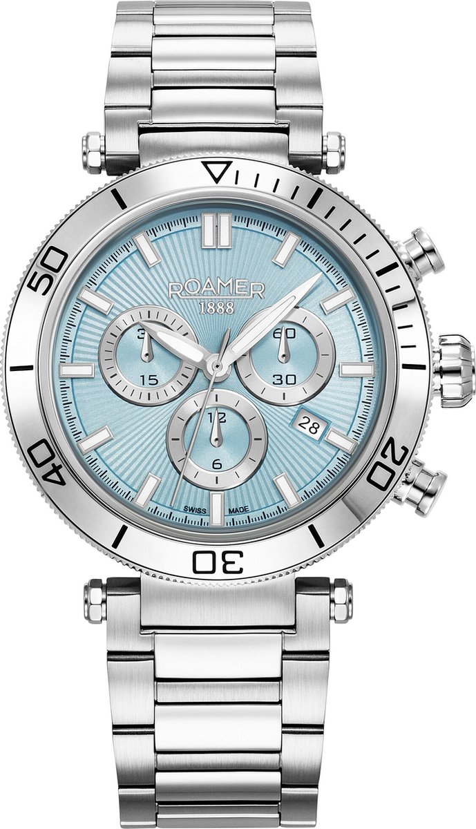 Roamer 994837 41 05 20 Herrenuhr Toscana Chronograph 43mm 5ATM