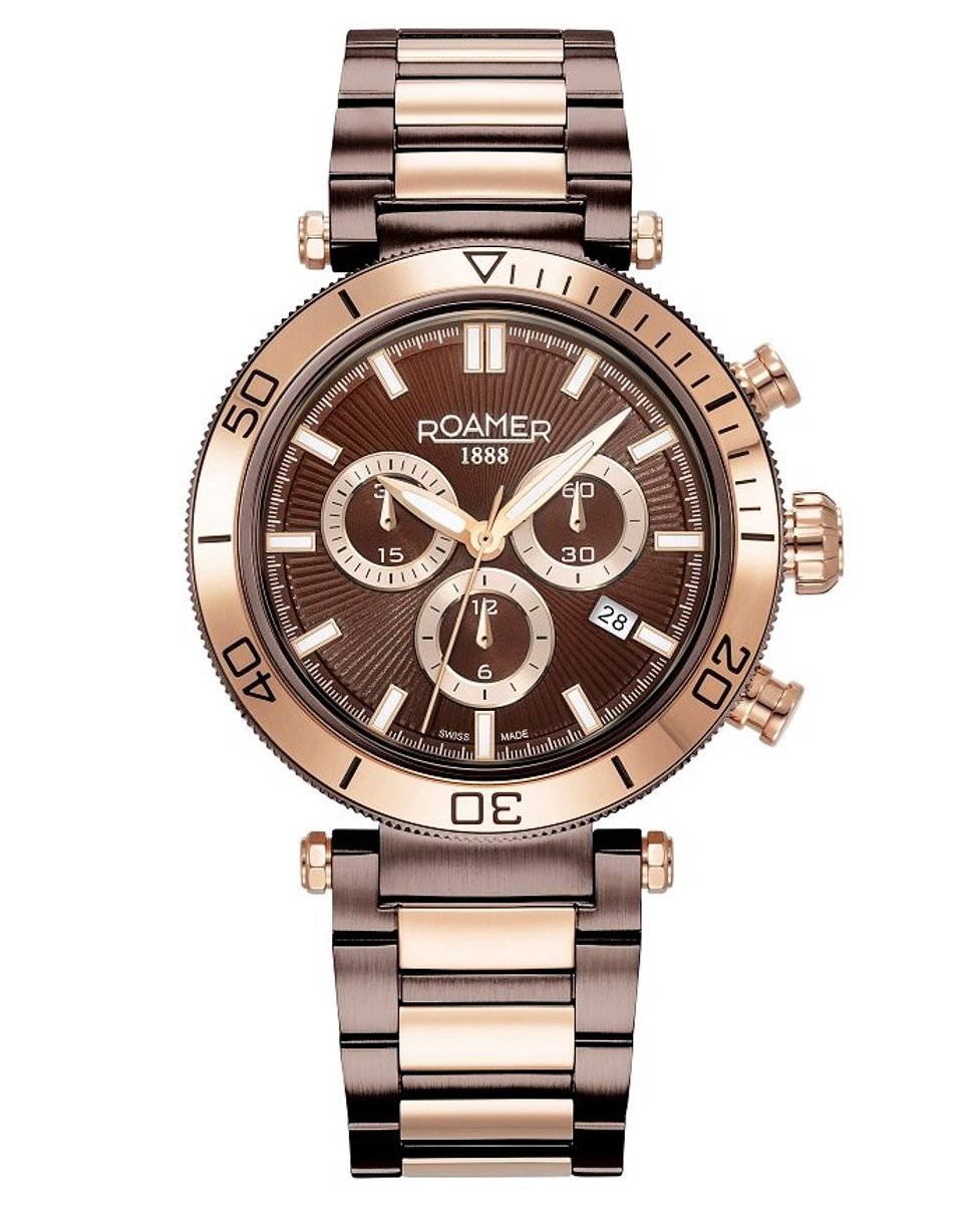 Roamer 994837 47 65 20 Herrenuhr Toscana Chronograph 43mm 5ATM