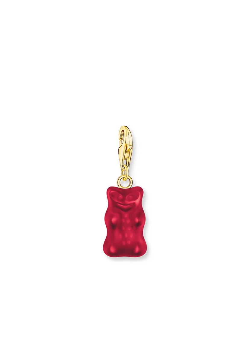 Thomas Sabo 2190-413-10 Roter Charm Goldbären Anhänger vergoldet Damen