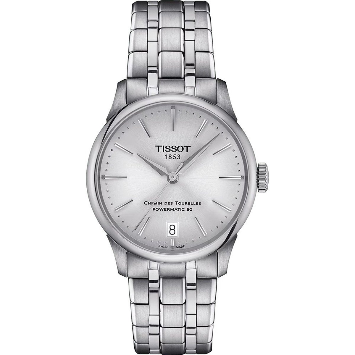 Tissot T1392071103100 Damenuhr Chemin des Tourelles Powermatic-80  Automatik 34mm 5ATM