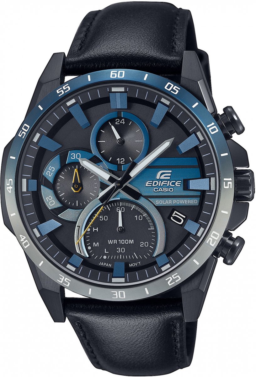 Casio EQS-940NL-1AVUEF Herrenuhr Edifice Nighttime drive Chrono Solar 50mm 10ATM
