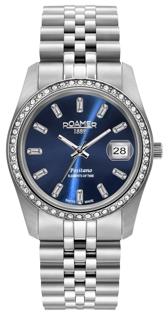 Roamer 853858 41 49 20 Damenuhr Positano 34mm 10ATM