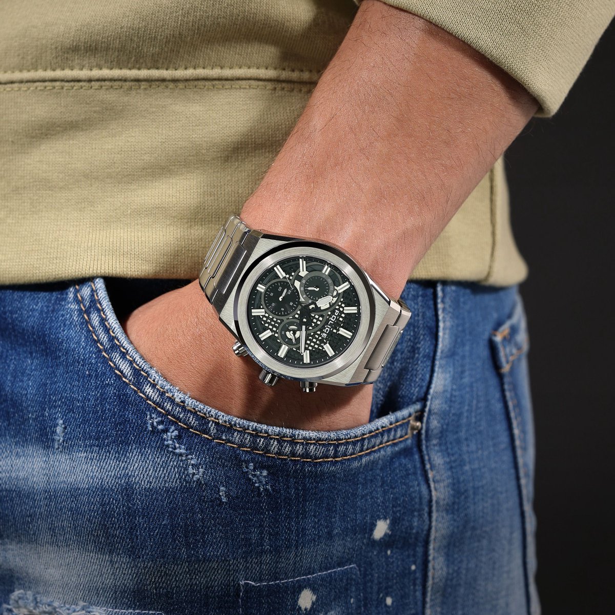 Police PEWJK2226706 Herrenuhr Eclipse 45mm 5ATM