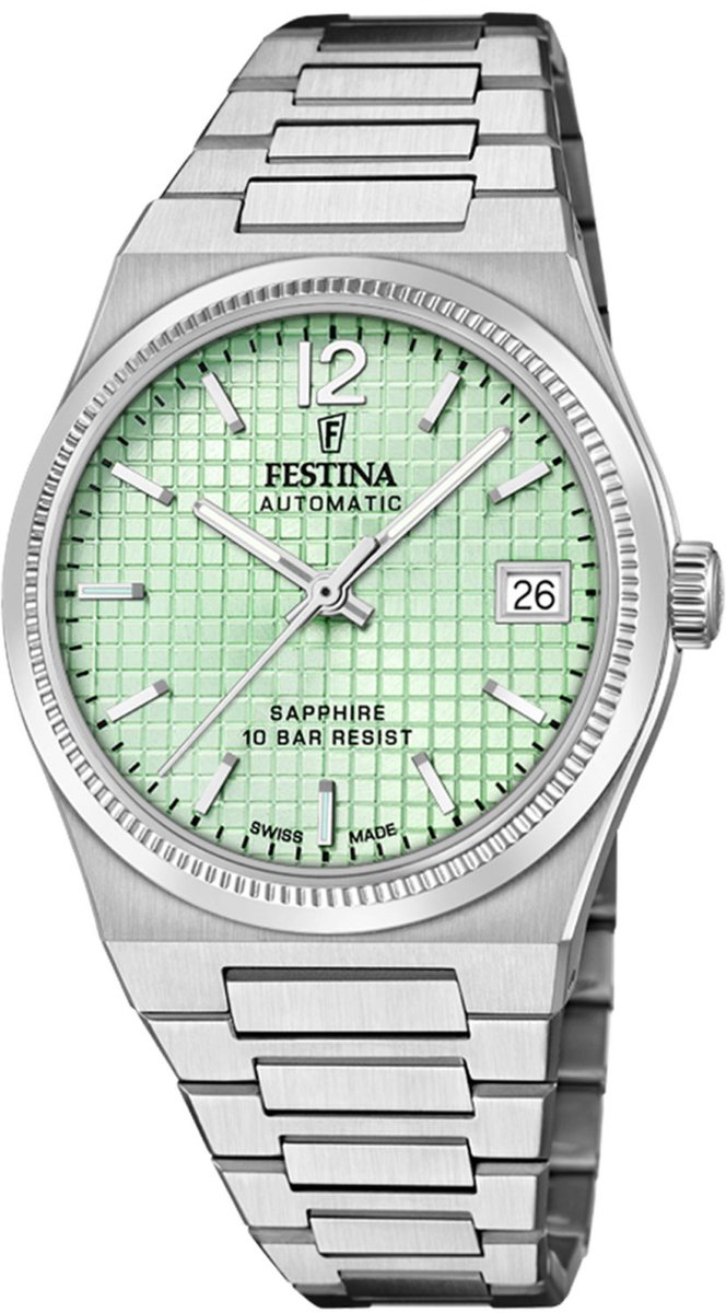 Festina F20029/3 Damenuhr Swiss Made Rivé Automatik 35mm 10ATM