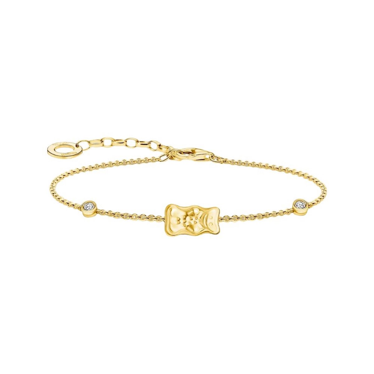 Thomas Sabo A2203-414-39-L19V Armband mit Haribo Goldbär und Steinen vergoldet